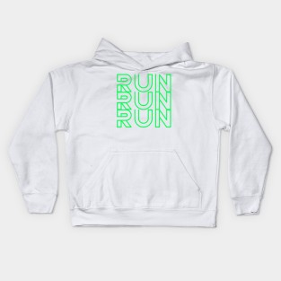 Run.Running mode setup. Kids Hoodie